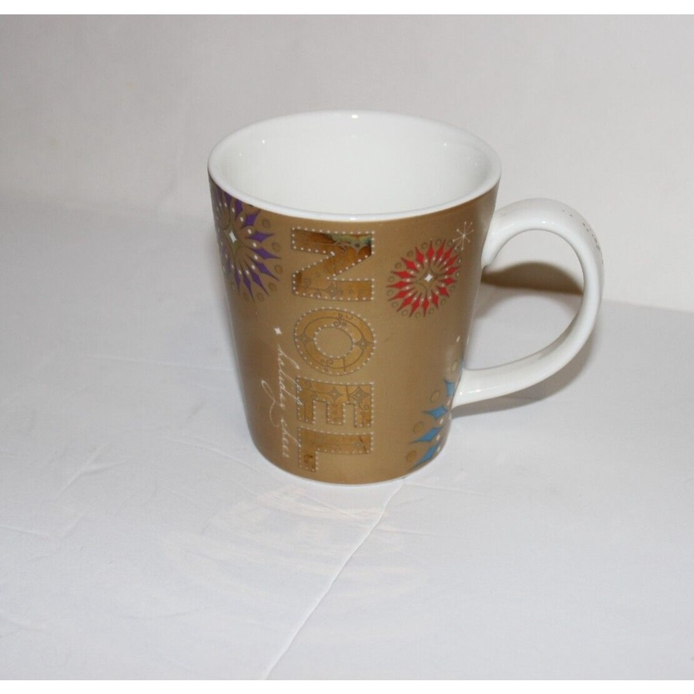 Starbucks Gold Noel 2006 Christmas Snowflake 14 fl oz Mug